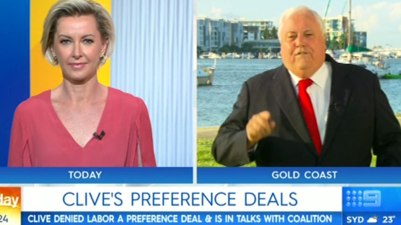 Clive Palmer on the Today show.