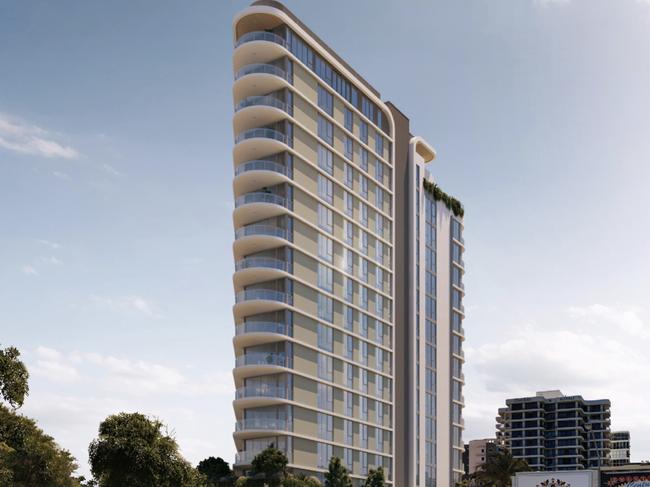 39 McLean St, Coolangatta, a 17-storey tower which was approved by the Gold Coast City Council.