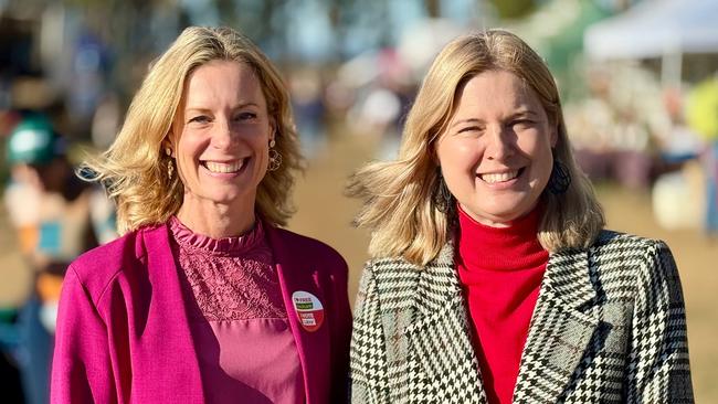 Lyons Labor candidate Rebecca White with Minister Julie Collins, member for Franklin, at AgFest 2025. Picture: Tasmanian Labor