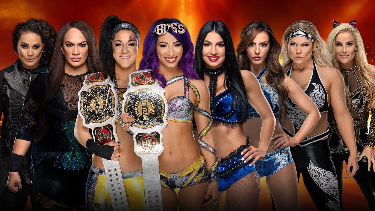 WWE Women's Tag Team Champions Bayley and Sasha Banks will defend their titles against three teams at WrestleMania 35 - Beth Phoenix and Natalya, Nia Jax and Tamina, and Aussies The IIconics.
