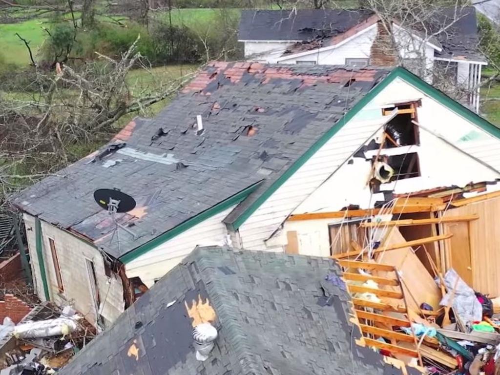 Tornado damage in Talbotton Georgia. Picture: Facebook.com/WeatherNation