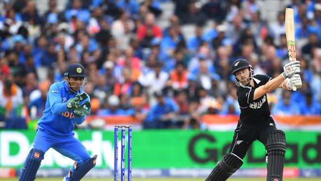 Kane Williamson is caught after a painstaking 67. Picture: Getty