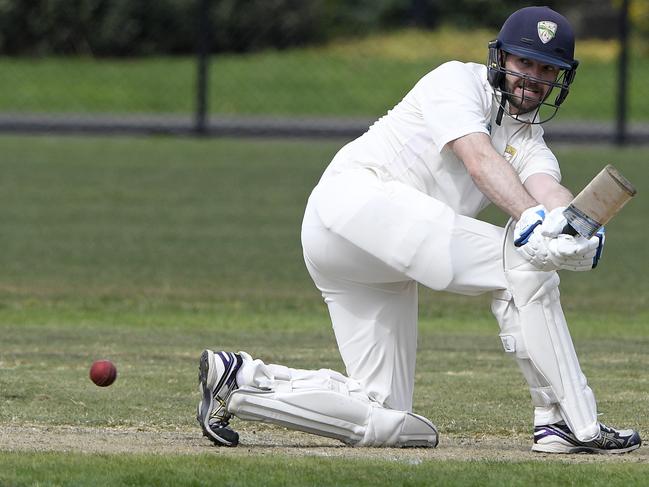 Brendan McGuinness batting for Oakleigh. Picture: Andy Brownbill