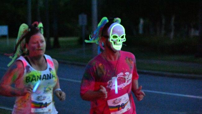 Runners at RiverGlow at the Gladstone Marina on October 26.