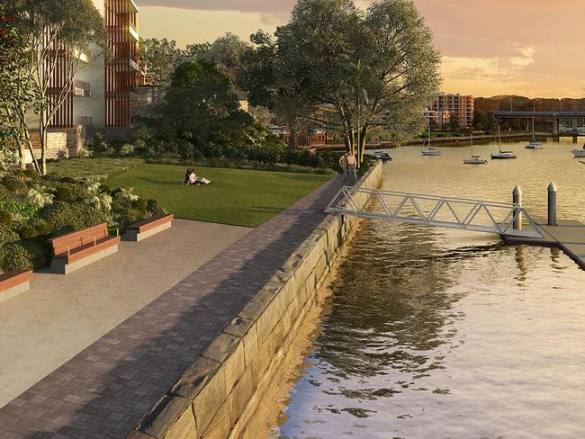 Harbourfront Balmain will have a public harbour foreshore area.