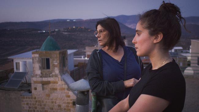 Actor Hiam Abbass and daughter and director Lina Soualem in Bye Bye Tiberias.