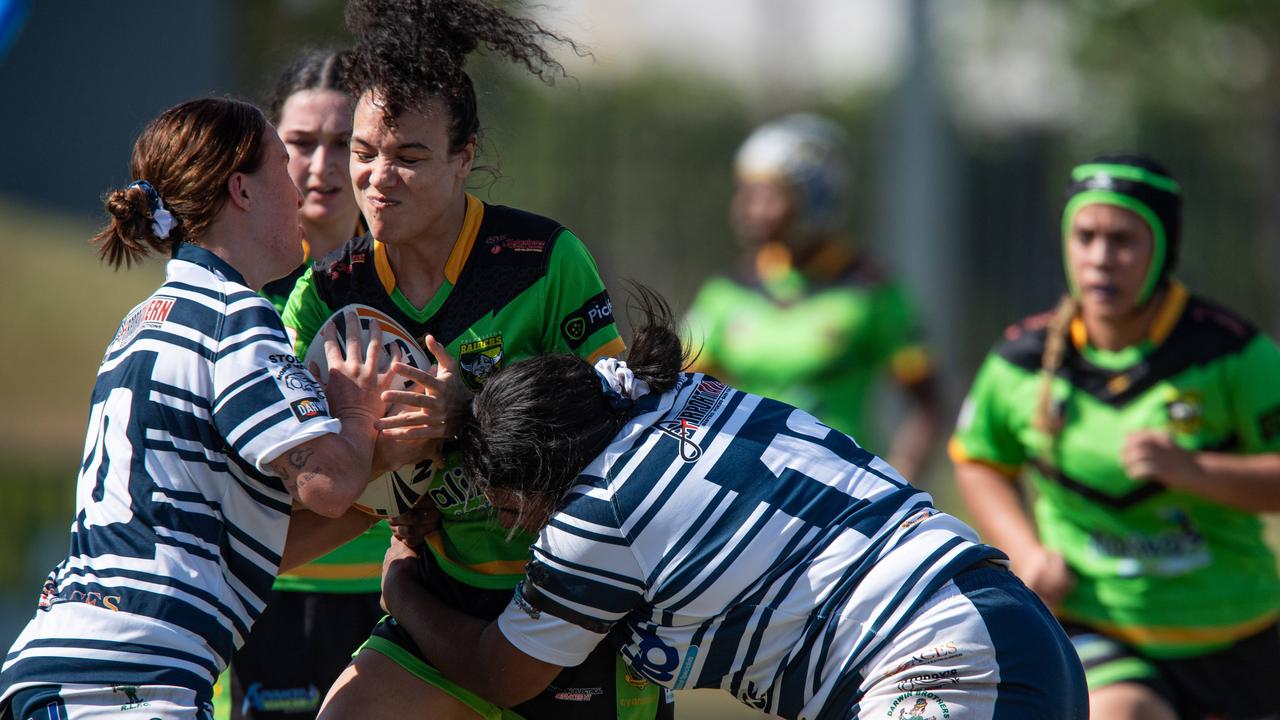 Tahlia Hazel as the Palmerston Raiders take on the Darwin Brothers in the NRL NT semi final. Picture: Pema Tamang Pakhrin