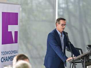 Toowoomba Chamber of Commerce CEO Todd Rohl at the mayoral debate breakfast hosted by Toowoomba Chamber at Picnic Point, Tuesday, March 10, 2020. Picture: Kevin Farmer