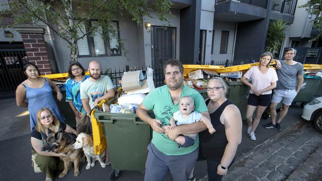 Residents in Abbotsford have previously voiced their frustration at fortnightly collection. Picture: David Geraghty