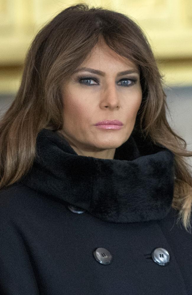 Melania Trump told close friends that she and her son Barron didn’t belong in the White House, the book claims. Picture: AFP