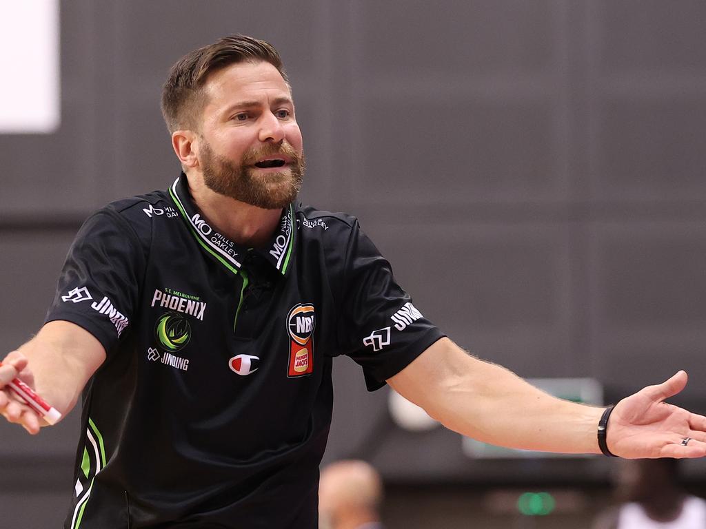 “That’s crazy”: South East Melbourne coach Josh King says he’s “baffled” the NBL hasn’t provided the Phoenix with a practice venue in Perth. Picture: Getty Images