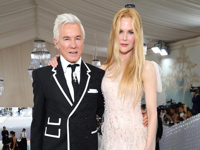Baz Luhrmann with Aussie star and muse Nicole Kidman. Picture: Getty Images