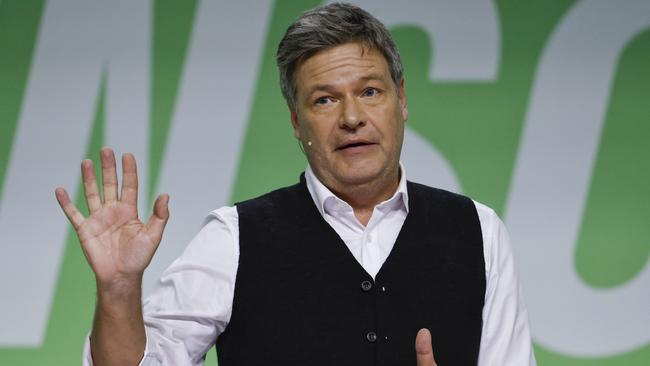 Leading German Greens Party member Robert Habeck, who is also Germany's Economic Affairs Minister. Germany will hold elections on February 23 following the collapse of the three-party federal coalition. Picture: Getty Images