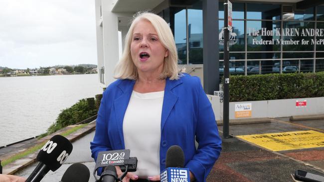 Former home affairs minister Karen Andrews said the department was not pressured. Picture: Mike Batterham