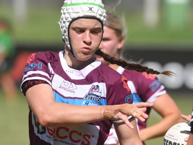 Blackhawks Under-19s women (Harvey Norman U19s) vs Mackay at Jack Manski Oval. Cutters Emily Bella. Picture: Evan Morgan