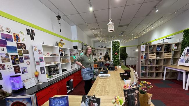 Faith Dam, owner of the Woodland Collection bookshop, Bendigo, in her store. Picture: Julieanne Strachan