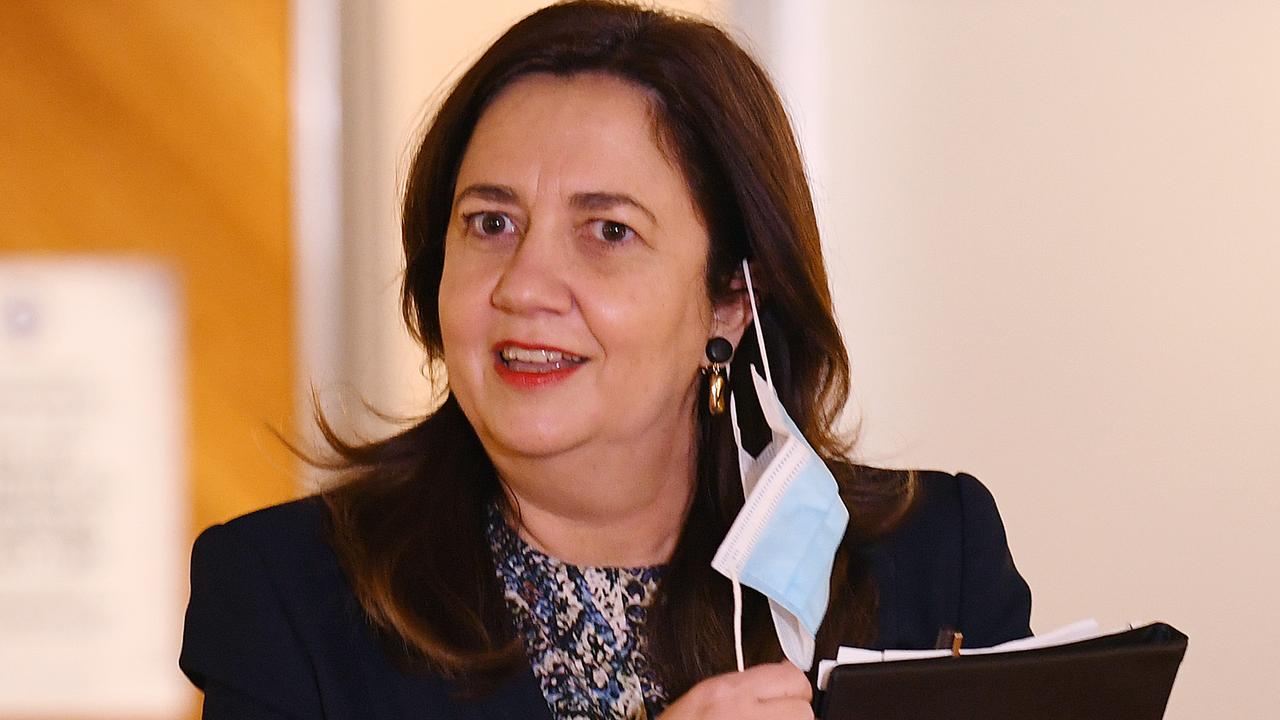 Premier Annastacia Palaszczuk last week declared a two-week pause on arrivals from interstate. Picture: NCA NewsWire / Dan Peled