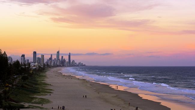 Lifesavers were kept busy yesterday with a near drowning at Miami Beach (pictured above) and a shark sighting at North Burleigh Beach. Photo: Akiko Howell.