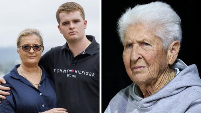 Dawn Fraser along with her daughter and grandson. Photos: News Corp/Getty Images