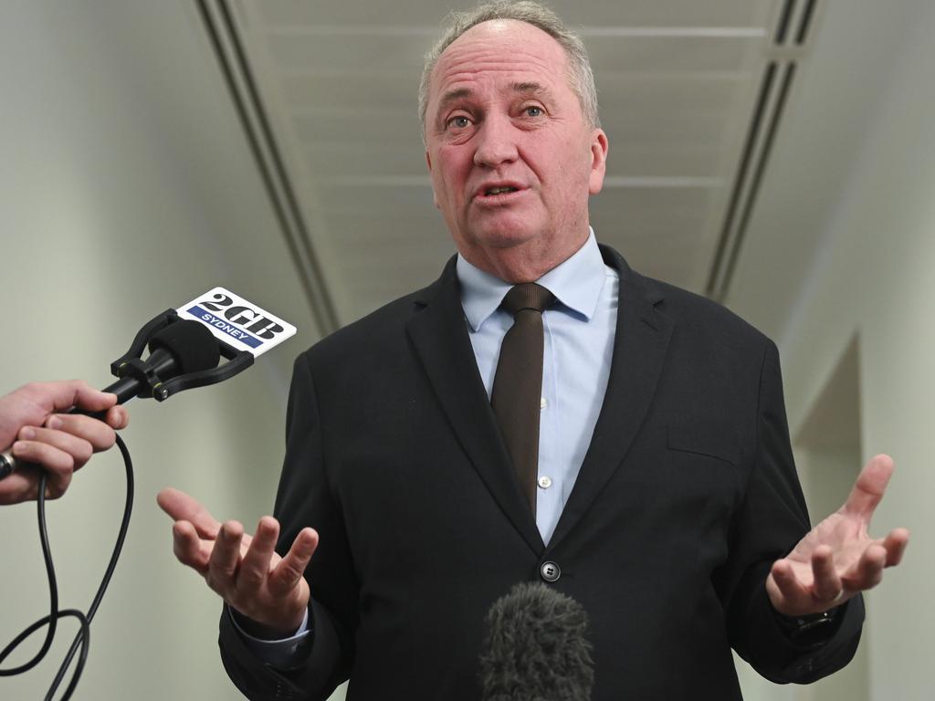 Mr Joyce compared voting to firearms, telling people to “get ready to load that magazine”. Picture: NewsWire / Martin Ollman