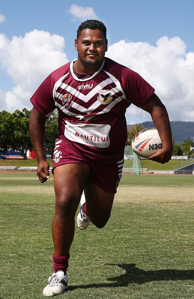 Yarrabah's Brian Schrieber is a workhorse at club level. Picture: Brendan Radke