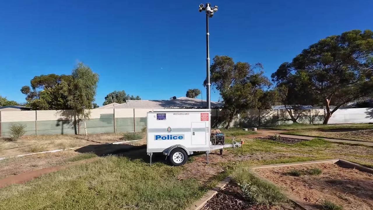 Racial profiling in local establishments and the targeting of Indigenous town camps by CCTV installations are highlighted as ongoing issues. Picture: Spanian/ YouTube