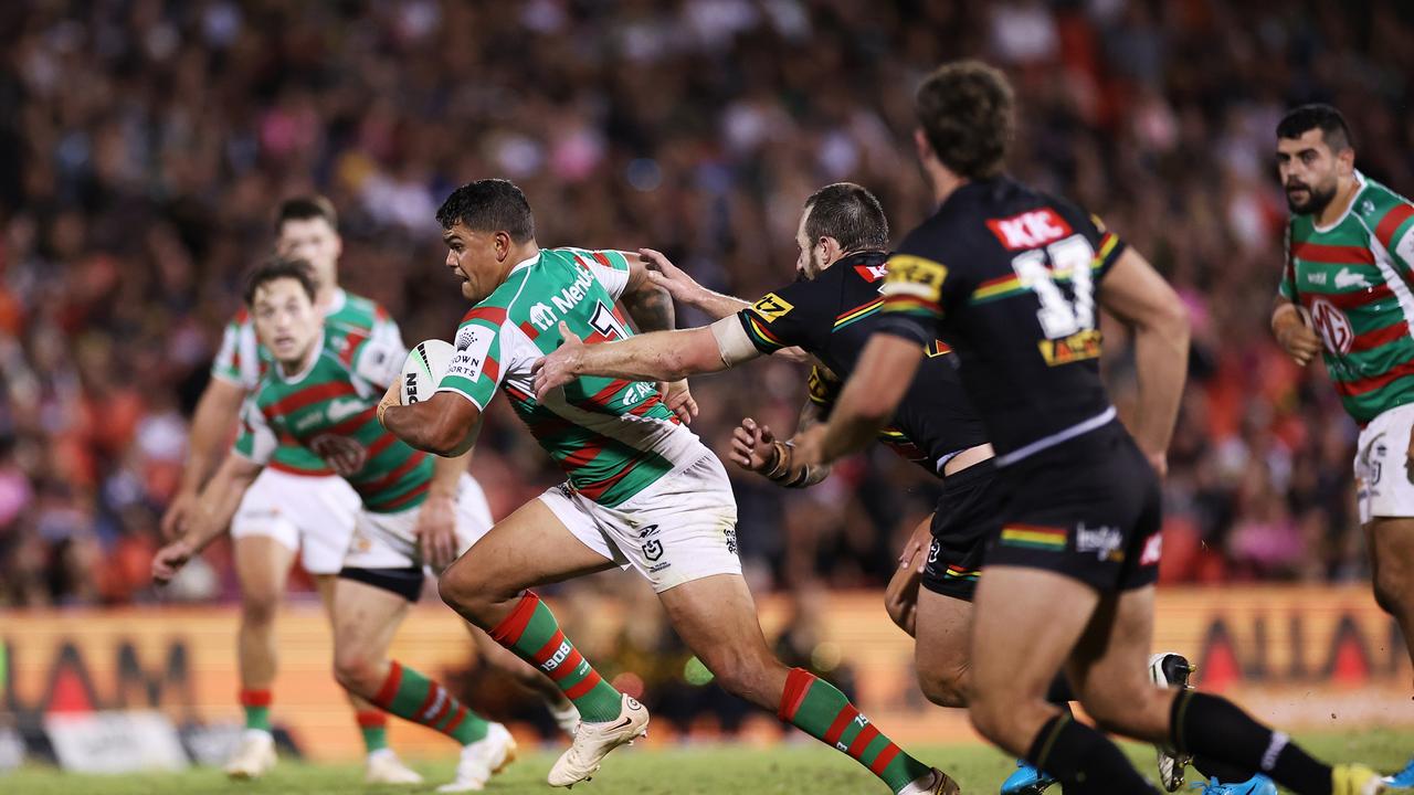 Mitchell shook-off the incident and played a crucial role in Souths’ attempted comeback. Picture: Getty Images.=