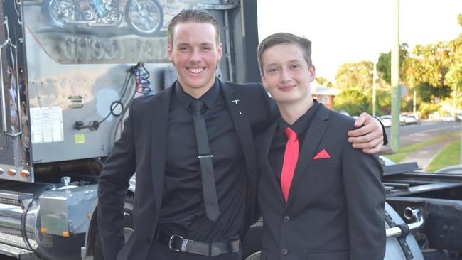 Kian and Tyler at the Maleny State High School formal on November 16, 2022. Picture: Sam Turner