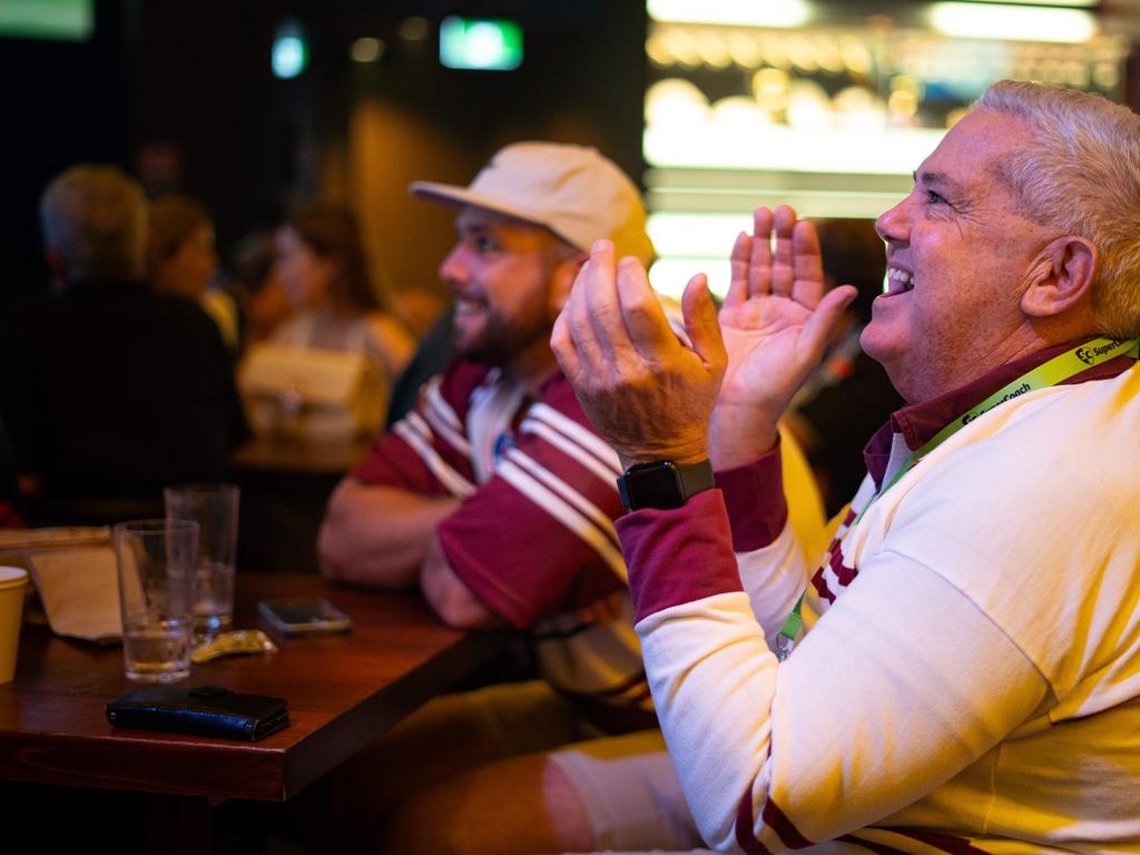 NRL fans get excited at the SuperCoach Viva non-Vegas Party at the Star Casino in Sydney. Picture: Tom Parrish