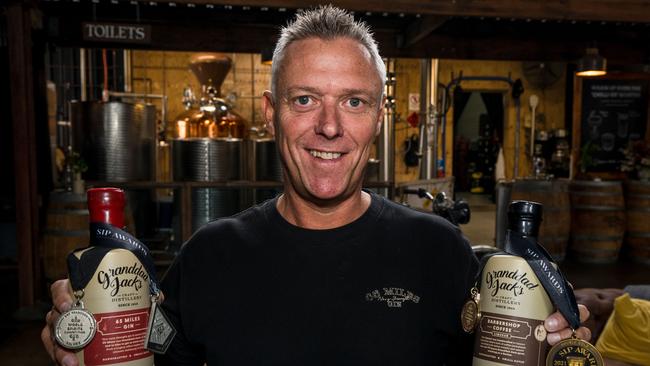 David Ridden of Granddad Jack’s distillery in Albion.