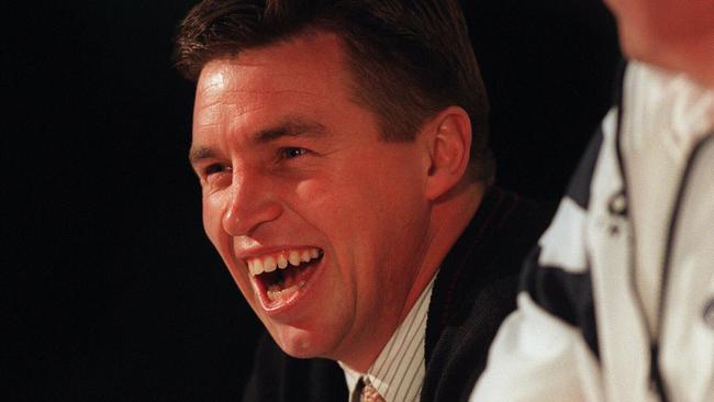 Geelong's Paul Couch announcing his retirement from AFL.
