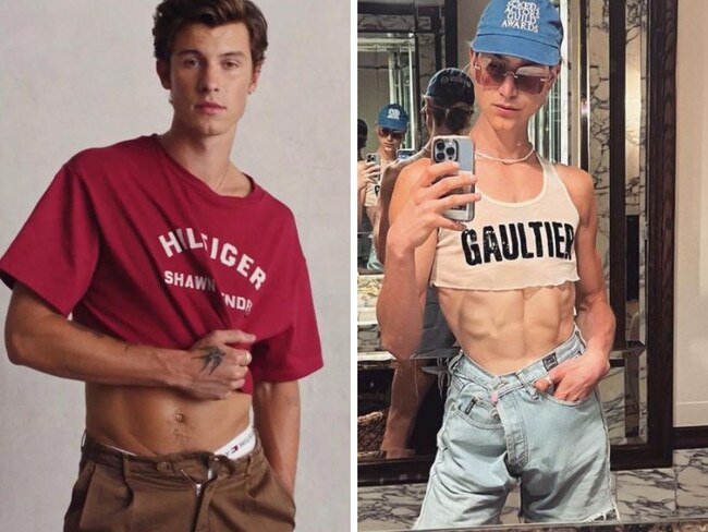 Crop tops for men are in. Source: Instagram