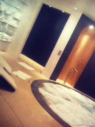 A photo of the spa the pair were using in Perth. Picture: Instagram