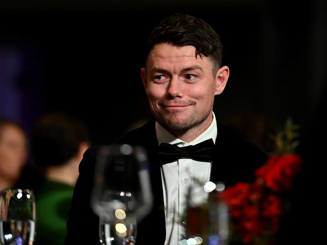 BRISBANE, AUSTRALIA - SEPTEMBER 25: Lachie Neale of the Lions is seen during the 2023 Brownlow Medal at The Gabba on September 25, 2023 in Brisbane, Australia. (Photo by Albert Perez/AFL Photos via Getty Images)