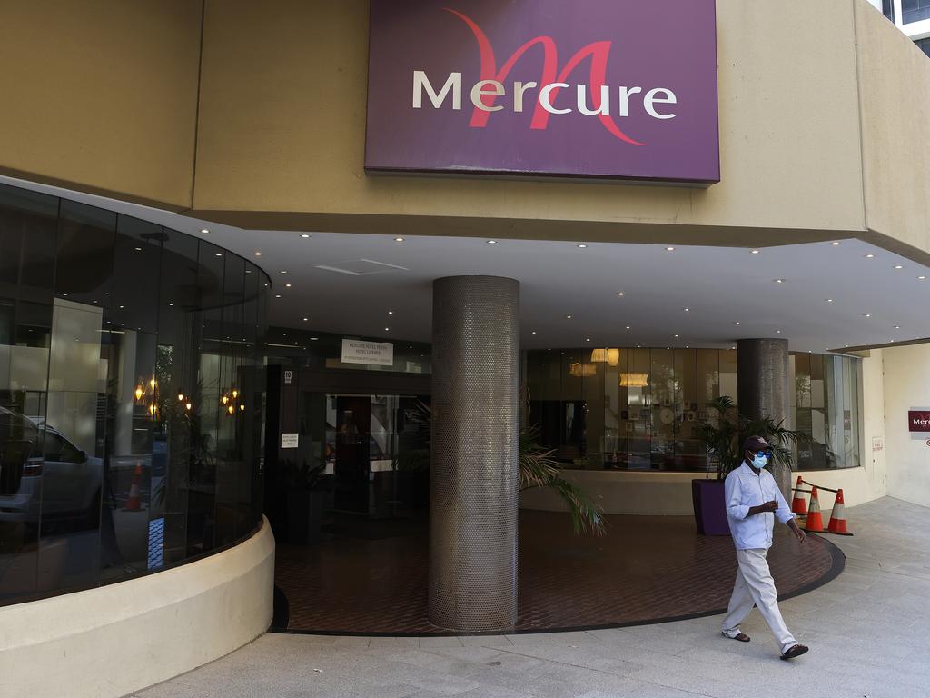 The virus spread between people staying at the Mercure Hotel in Perth before seeping into the community. Picture: Paul Kane/Getty Images