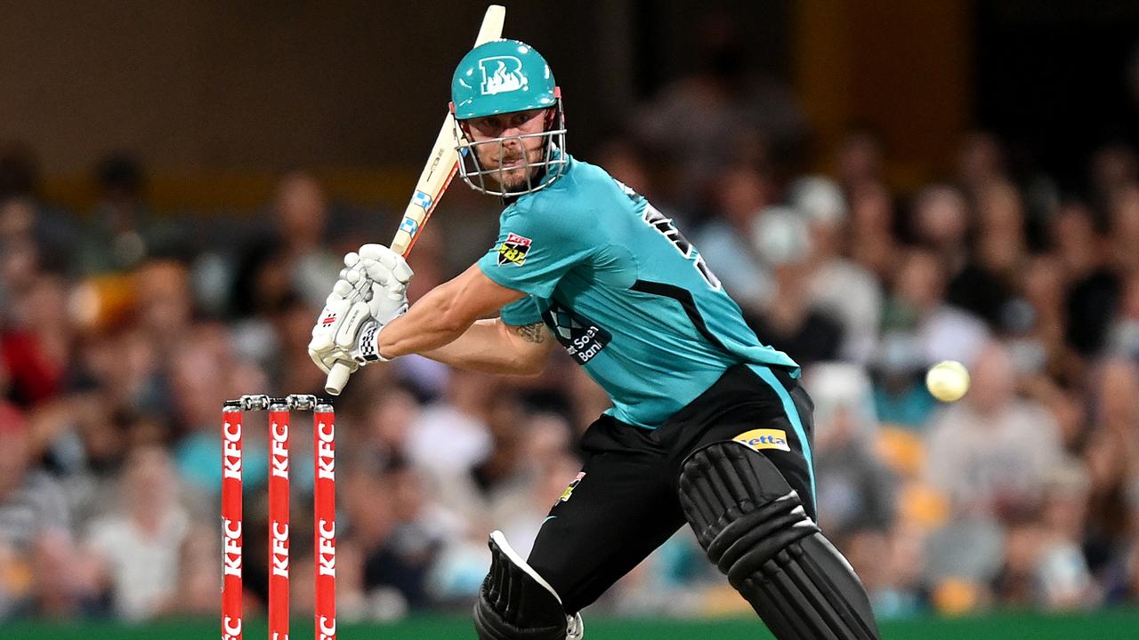 Brisbane Heat batsman Chris Lynn produced a whirlwind innings against the Melbourne Stars in a losing cause. Picture: Getty Images