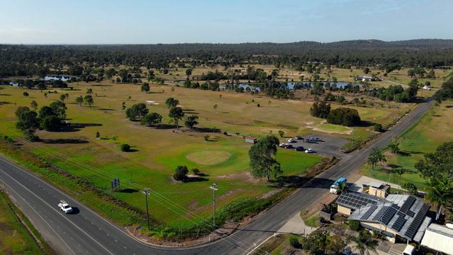 An aerial view of Craignish Country Club and surrounding land.