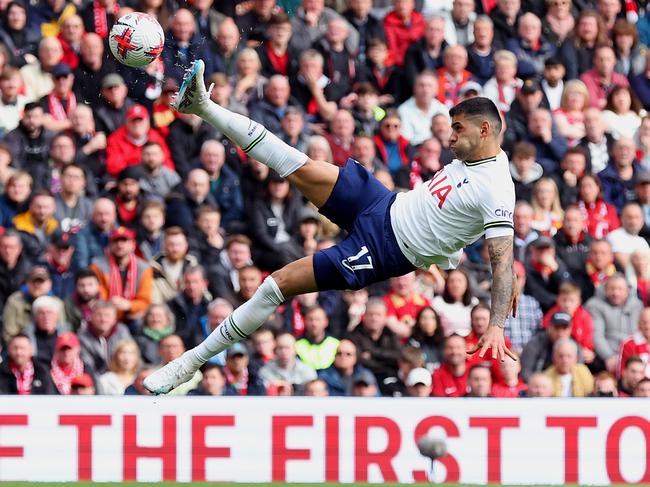 Unlocking Cristian Romero’s best form consistently will be key for Spurs in the Postecoglou era. Picture: Tottenham Hotspur FC via Getty Images