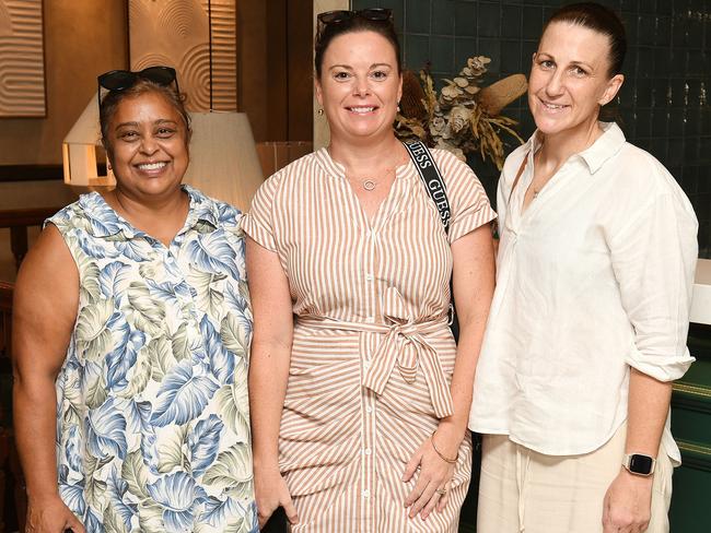 Ish Patel, Jo-lene Dendle and Gillian Joyce at the Townsville Business Women's Circle's function. Picture: Shae Beplate.