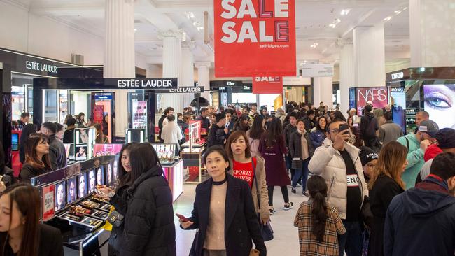 Shoppers might still be heading into bricks and mortar stores – but the staff advise to go online. Picture: Niklas Halle’n