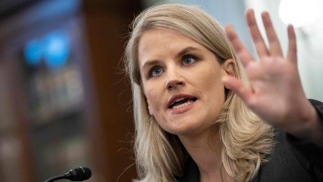 Former Facebook employee and whistleblower Frances Haugen testifies before a US Senate Committee on Commerce, Science, and Transportation hearing on in Washington, DC. Picture: AFP