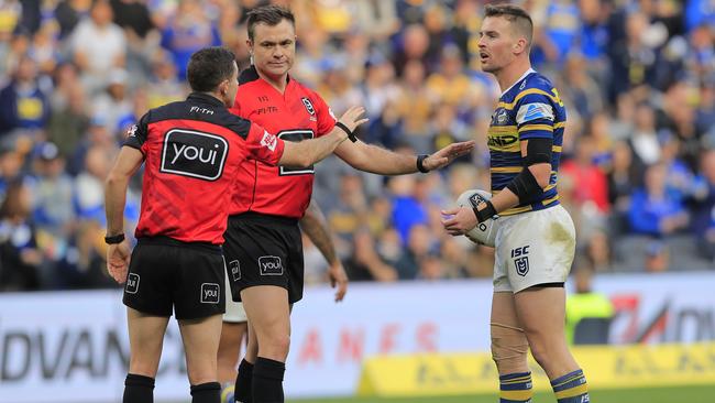 Parramatta won a controversial clash with the Warriors. Picture: Mark Evans/ Getty Images