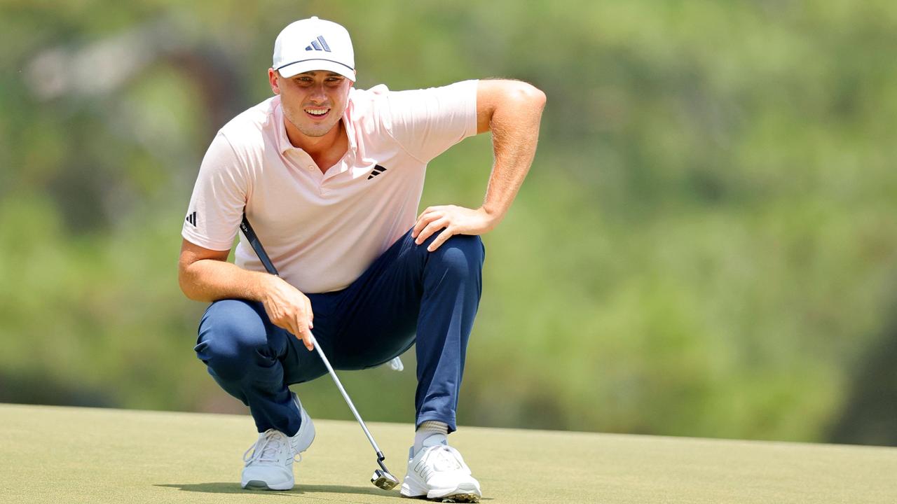 Ludvig Aberg sits top of the leaderboard. (Photo by Alex Slitz / GETTY IMAGES NORTH AMERICA / Getty Images via AFP)