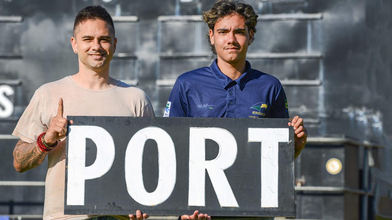 Jase’s father, Peter Burgoyne, was a Port Adelaide gun. Picture: Brenton Edwards