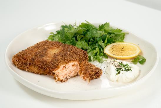 Salmon schnitzel