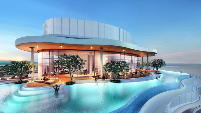 Artist impressions of the Spirit 89 tower at Surfers Paradise. Photo: Supplied