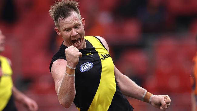 Jack Riewoldt says his best form is not far away. Picture: Getty Images