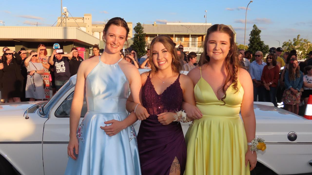 Students arriving at the Kingaroy State High School Formal at Kingaroy Town Hall on November 11.