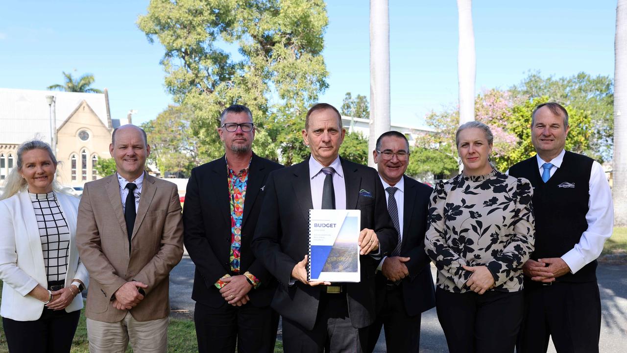 Rockhampton Regional Council Mayor Tony Williams and his fellow councillors hand down the new budget.