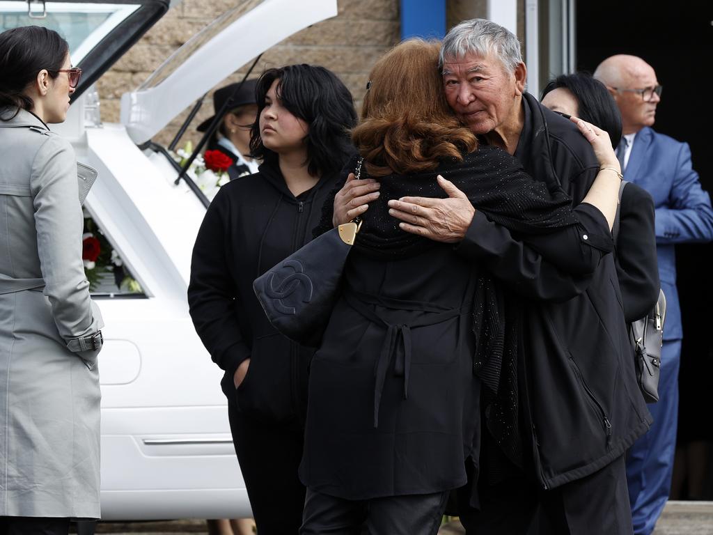 Mourners arriving at the funeral service for Tyrese Bechard at HisHouse Church in Picton. Picture: Jonathan Ng